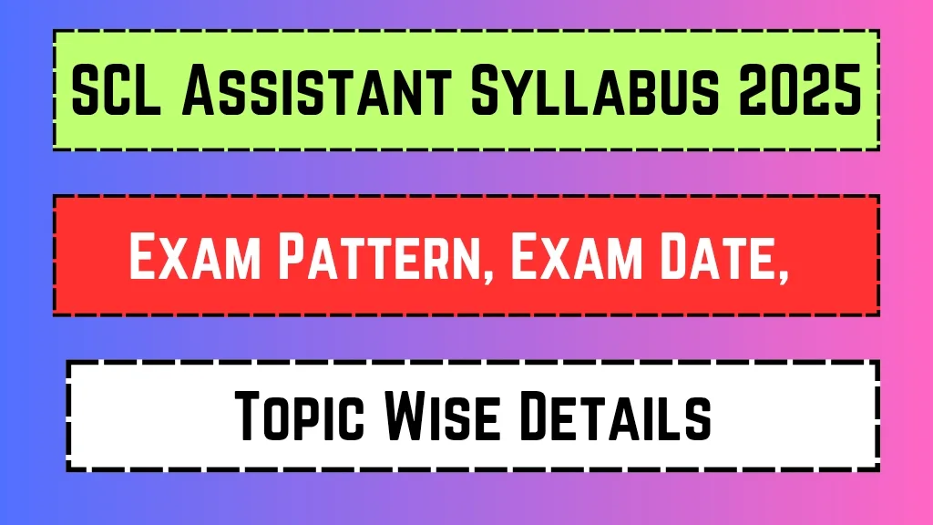 SCL Assistant Syllabus 2025