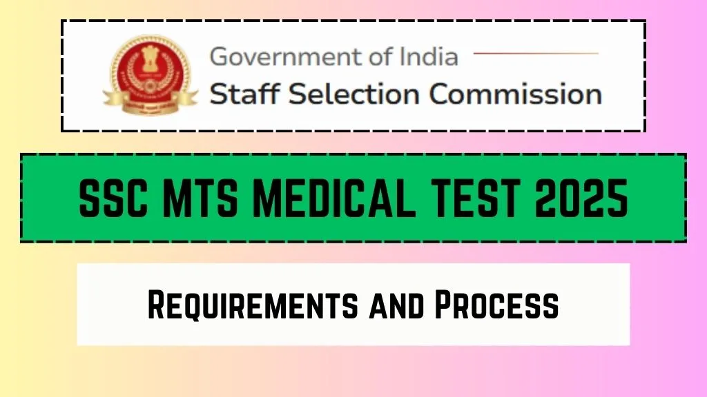 SSC MTS Medical Test 2025